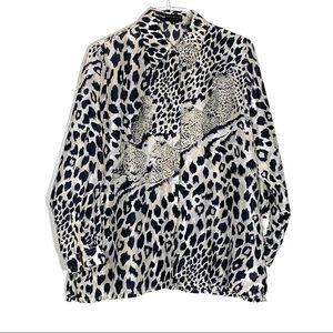 Into Africa Women’s Leopard Print Silk Shirt